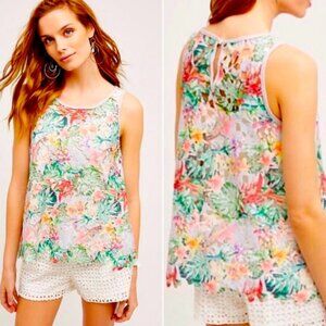 Anthropologie Inari Fiore Floral Lace Tank top XS